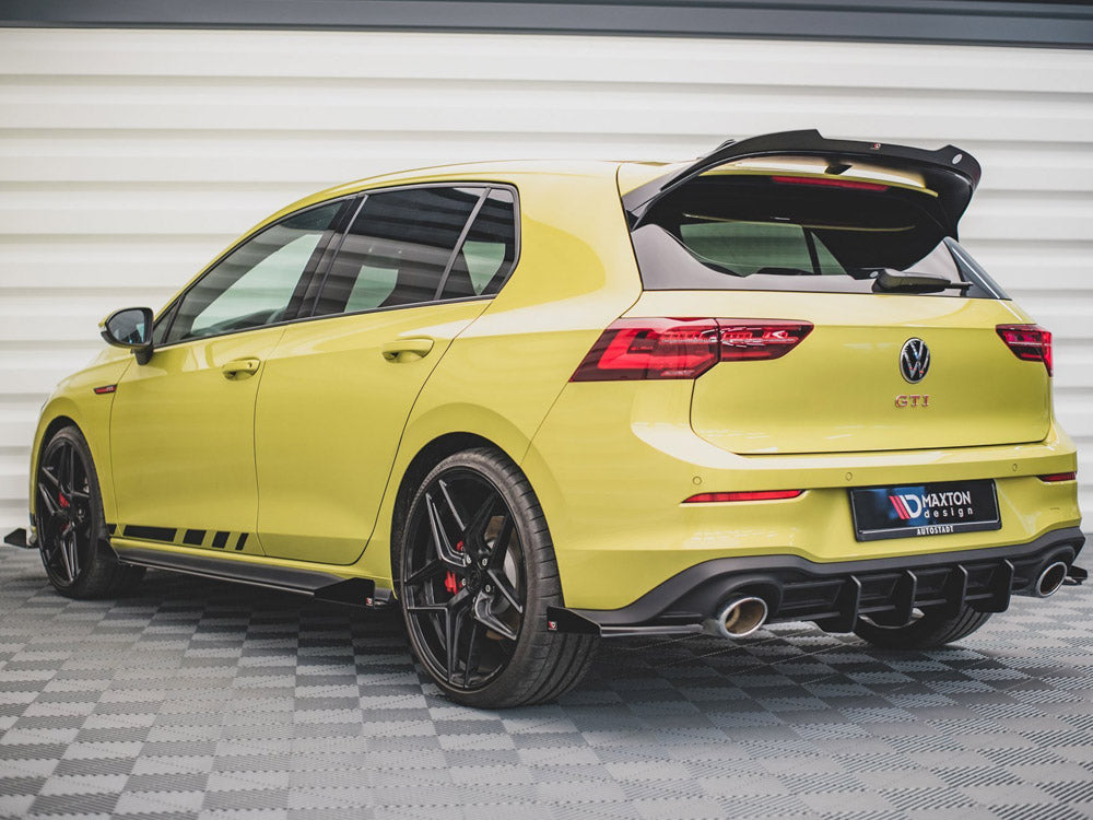 Maxton Design Street PRO Rear Side Splitters + Flaps VW Golf 8 GTI Clubsport