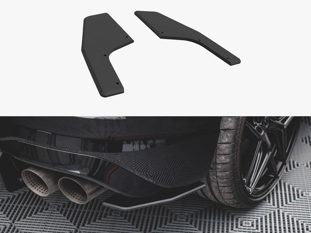 Maxton Design Street PRO Rear Side Splitters VW Golf R Mk8