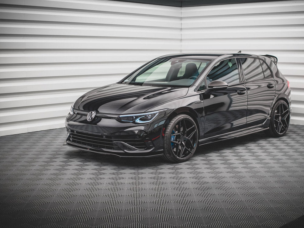 Maxton Design Front Splitter V.3 VW Golf R Mk8 TEXTURED