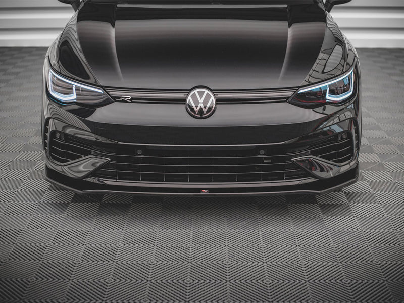 Maxton Design Front Splitter V.3 VW Golf R Mk8 TEXTURED