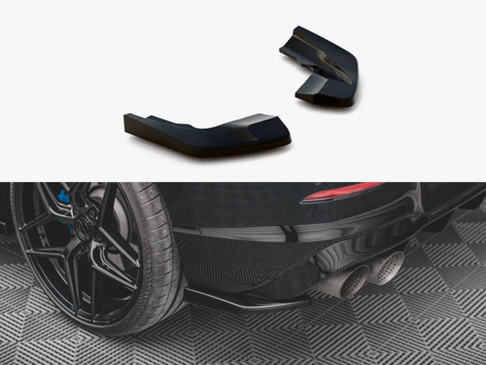 Maxton Design Rear Side Splitters V.2 VW Golf R Mk8
