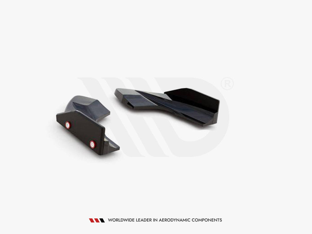 Maxton Design Rear Side Splitters V.2 + Flaps VW Golf R Mk8