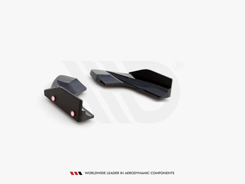 Maxton Design Rear Side Splitters V.2 + Flaps VW Golf R Mk8