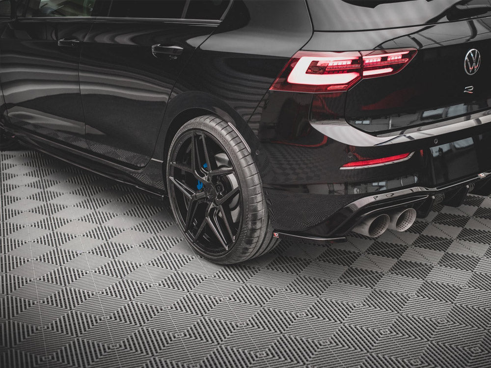 Maxton Design Rear Side Splitters V.4 VW Golf R Mk8