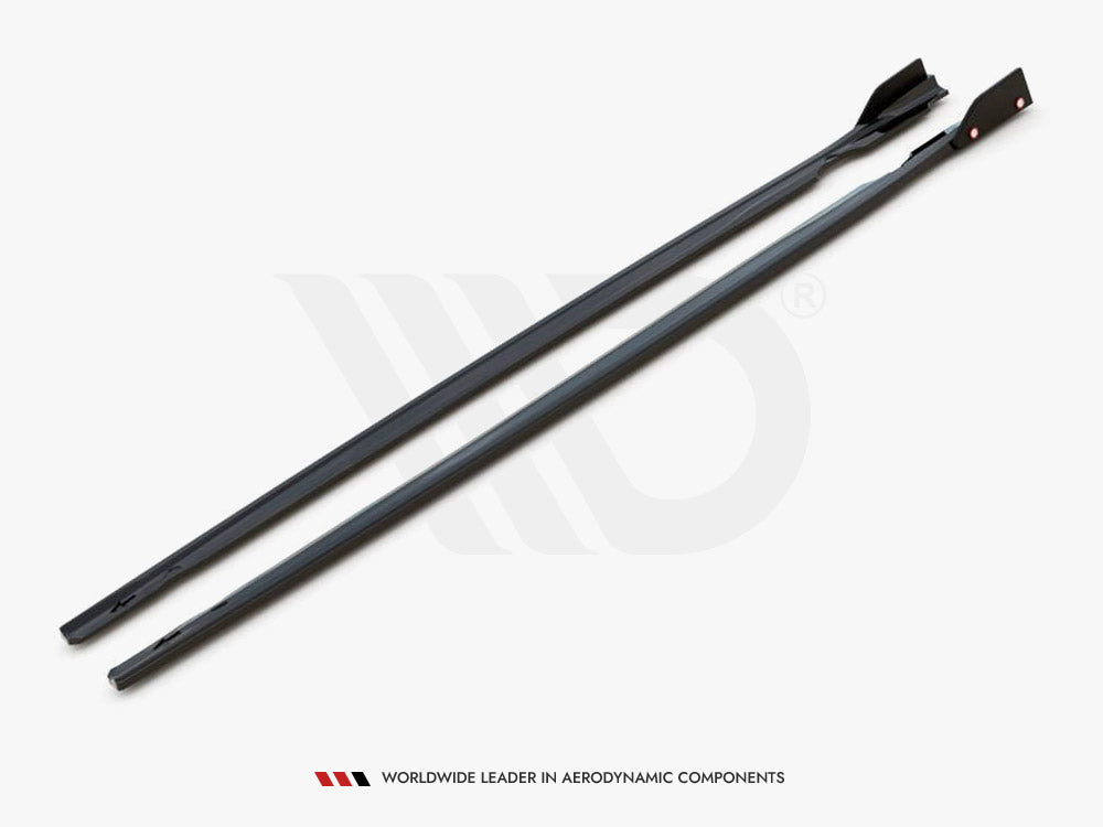 Maxton Design Side Skirts Diffusers V.2 + Flaps VW Golf R Mk8