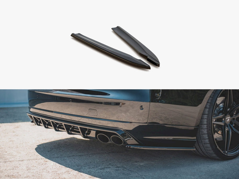 Maxton Design Rear Side Splitters V.2 Audi S8 D4 Facelift (2015-2017)