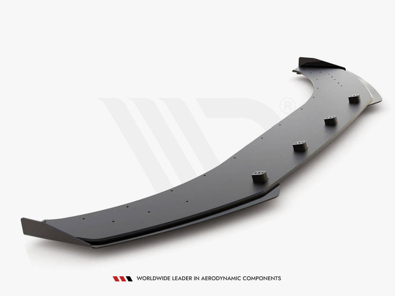 Maxton Design Street PRO Front Splitter + Flaps Volkswagen Arteon R-Line Sedan / Shooting Brake Mk1
