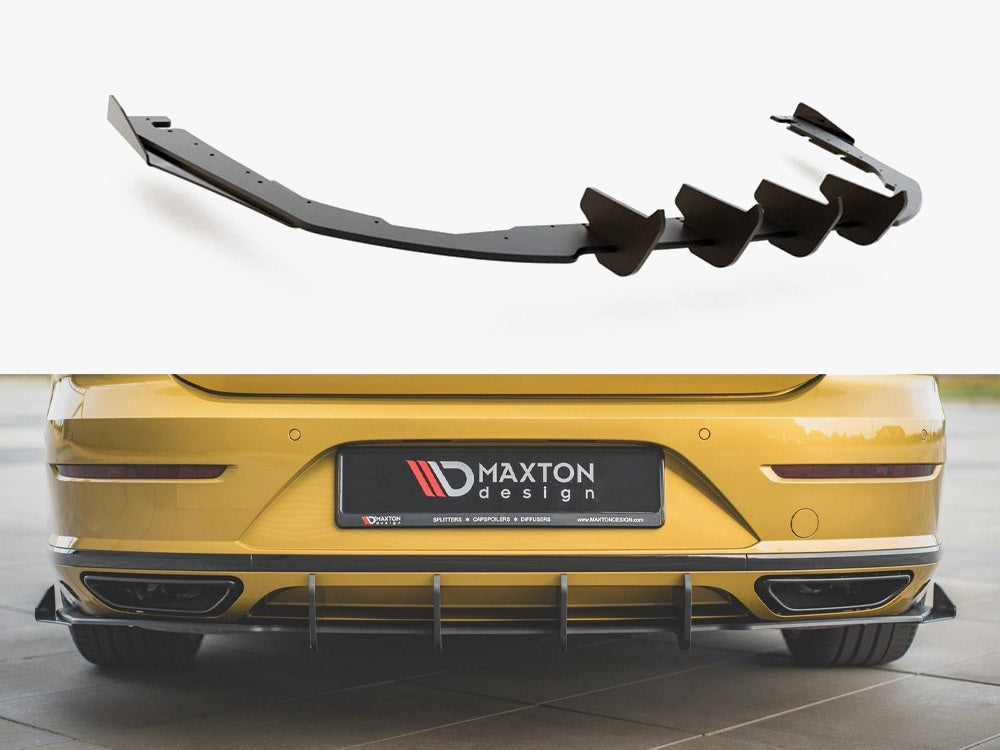 Maxton Design Street PRO Rear Diffuser + Flaps Volkswagen Arteon R-Line Sedan / Shooting Brake Mk1
