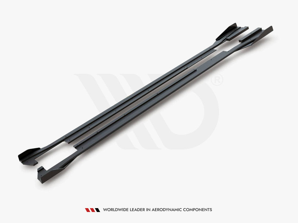 Maxton Design Street PRO Side Skirt Diffusers + Flaps Volkswagen Arteon R-Line Sedan / Shooting Brake Mk1