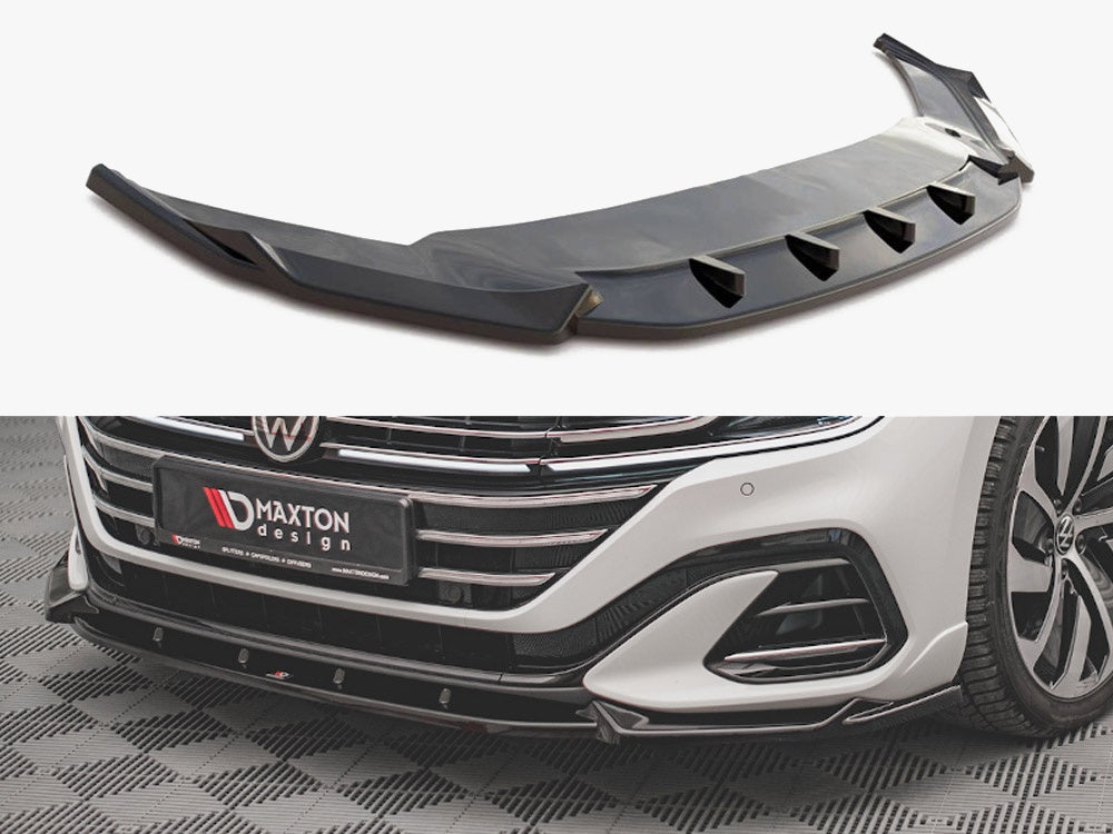 Maxton Design Front Splitter V.1 Volkswagen Arteon R-Line Sedan / Shooting Brake Mk1 Facelift
