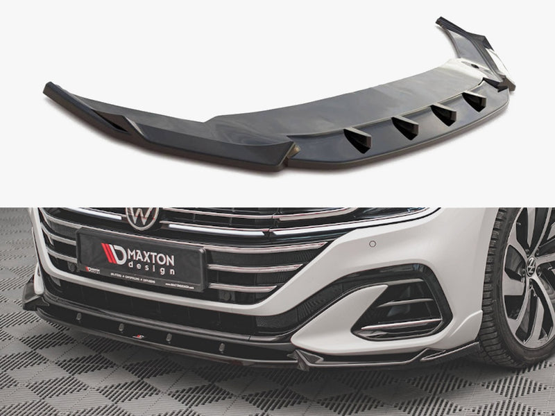 Maxton Design Front Splitter V.1 Volkswagen Arteon R-Line Sedan / Shooting Brake Mk1 Facelift