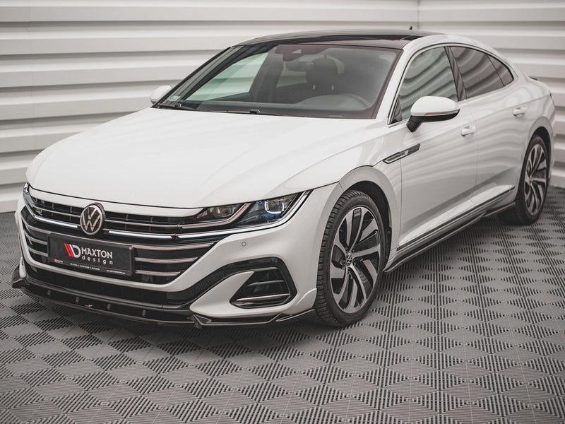 Maxton Design Front Splitter V.1 Volkswagen Arteon R-Line Sedan / Shooting Brake Mk1 Facelift