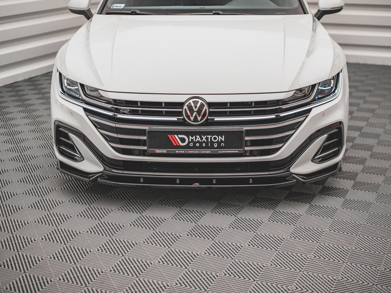 Maxton Design Front Splitter V.1 Volkswagen Arteon R-Line Sedan / Shooting Brake Mk1 Facelift