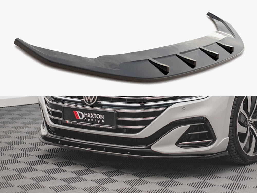 Maxton Design Front Splitter V.2 Volkswagen Arteon R-Line Sedan / Shooting Brake Mk1 Facelift