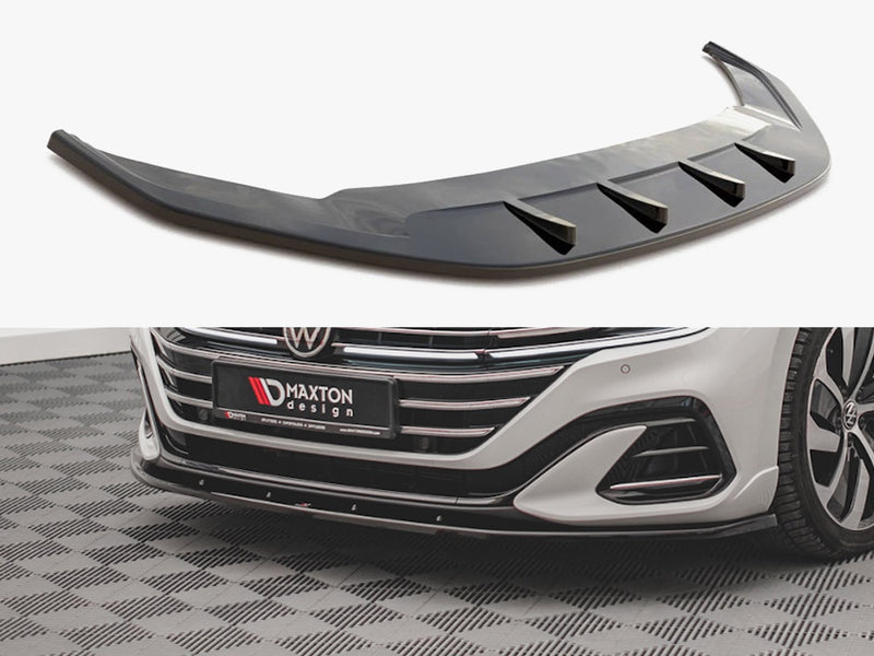 Maxton Design Front Splitter V.2 Volkswagen Arteon R-Line Sedan / Shooting Brake Mk1 Facelift