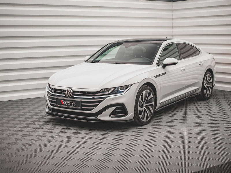 Maxton Design Front Splitter V.2 Volkswagen Arteon R-Line Sedan / Shooting Brake Mk1 Facelift