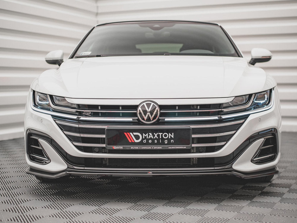 Maxton Design Front Splitter V.3 Volkswagen Arteon R-Line Sedan / Shooting Brake Mk1 Facelift