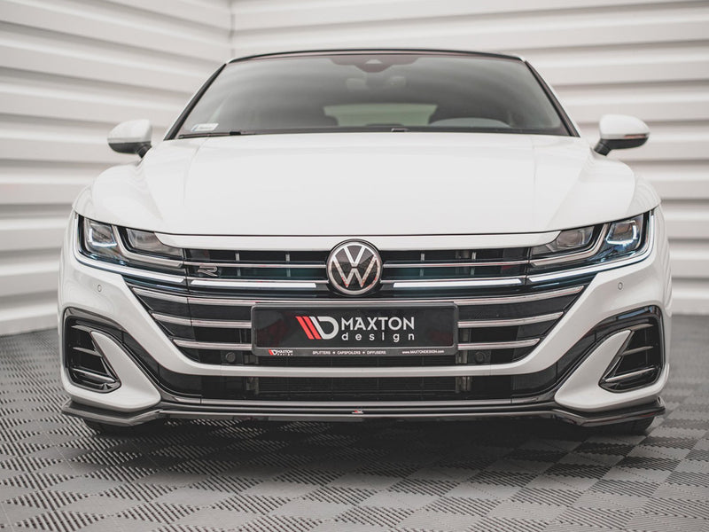 Maxton Design Front Splitter V.3 Volkswagen Arteon R-Line Sedan / Shooting Brake Mk1 Facelift