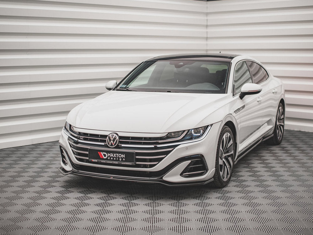 Maxton Design Front Splitter V.3 Volkswagen Arteon R-Line Sedan / Shooting Brake Mk1 Facelift