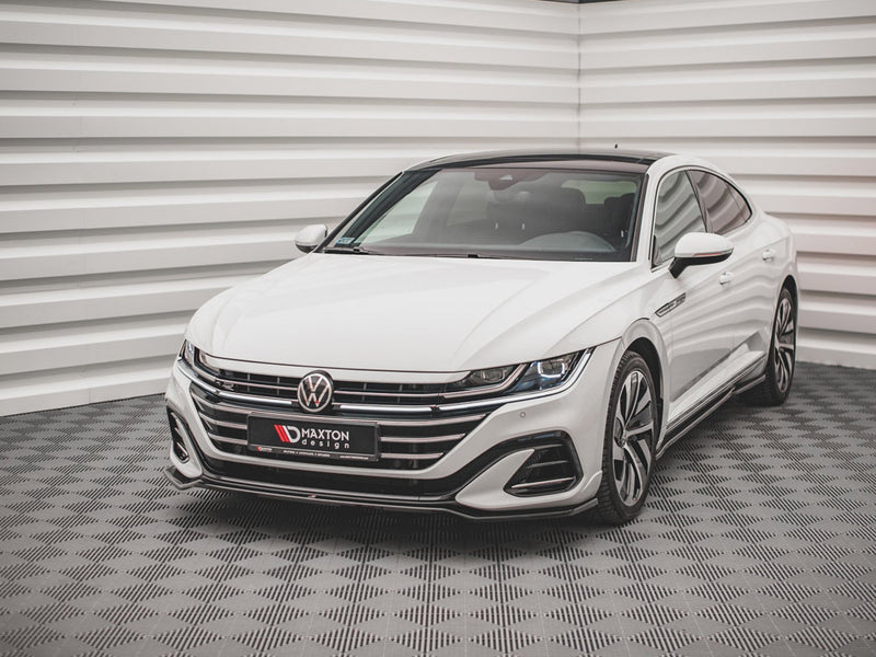 Maxton Design Front Splitter V.3 Volkswagen Arteon R-Line Sedan / Shooting Brake Mk1 Facelift