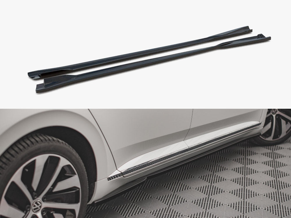 Maxton Design Side Skirt Diffusers Volkswagen Arteon R/ R-Line Sedan / Shooting Brake Mk1 Facelift