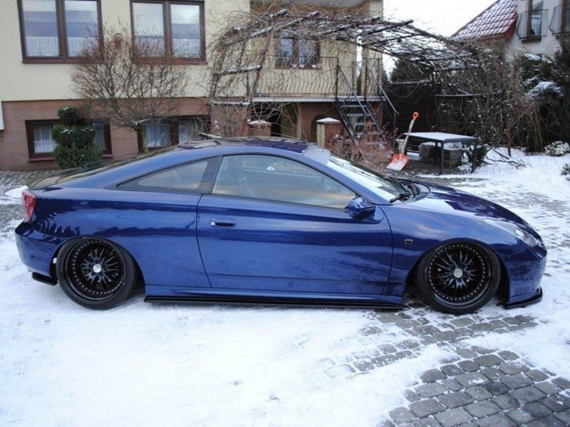 Maxton Design Side Skirts Diffusers Toyota Celica T23 TS Preface - Carbon Look