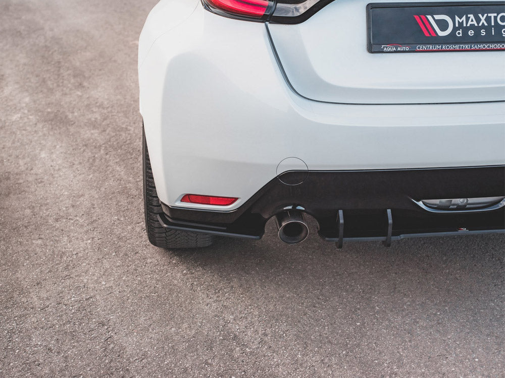 Maxton Design Street PRO Rear Side Splitters Toyota GR Yaris Mk4 - Black-Red