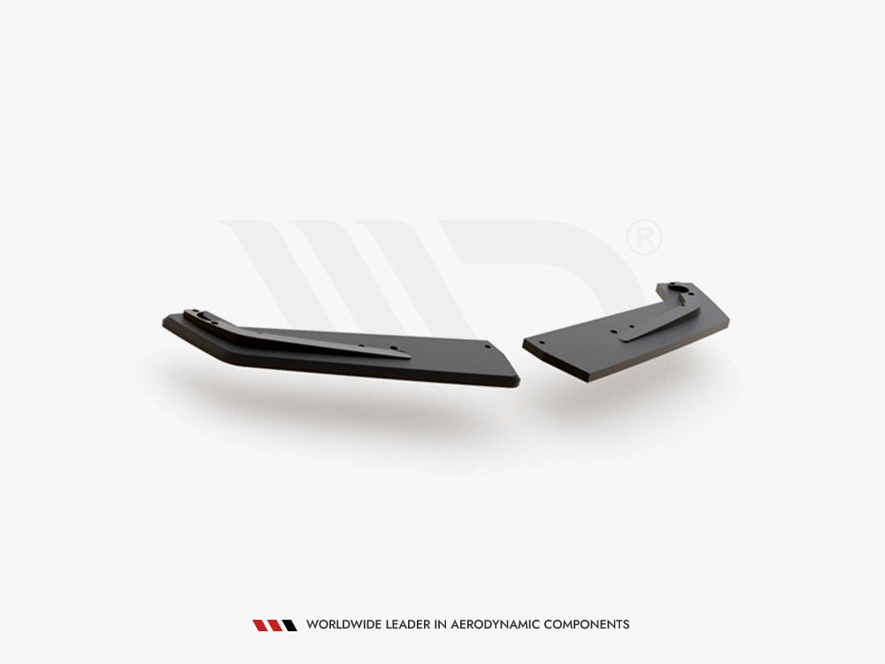 Maxton Design Street PRO Rear Side Splitters Toyota GR Yaris Mk4 - Black-Red