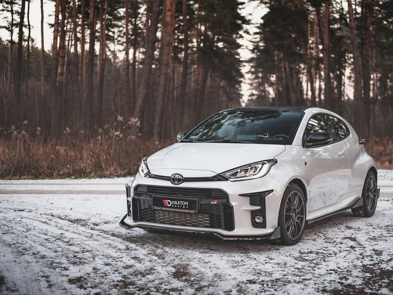 Maxton Design Front Splitter V.3 + Flaps Toyota GR Yaris Mk4