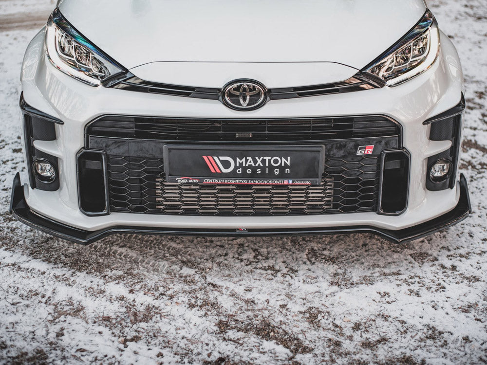 Maxton Design Front Splitter V.3 + Flaps Toyota GR Yaris Mk4