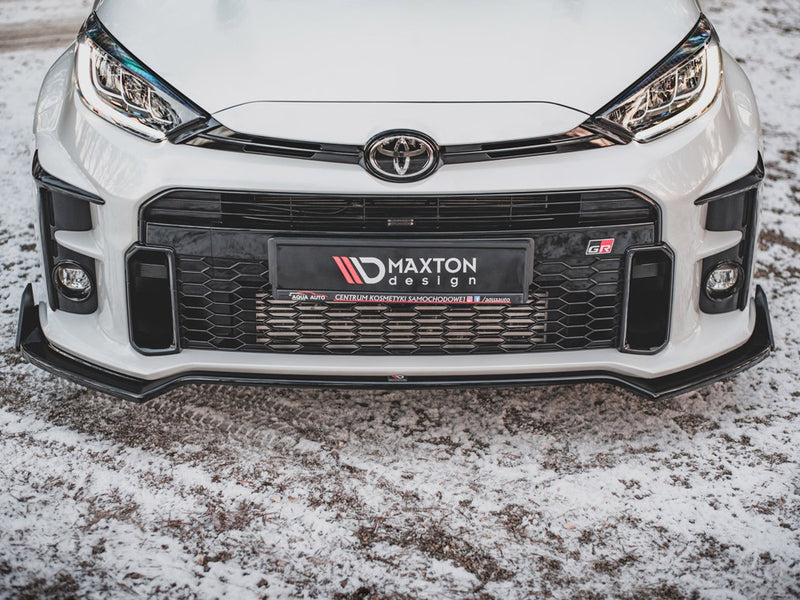 Maxton Design Front Splitter V.3 + Flaps Toyota GR Yaris Mk4