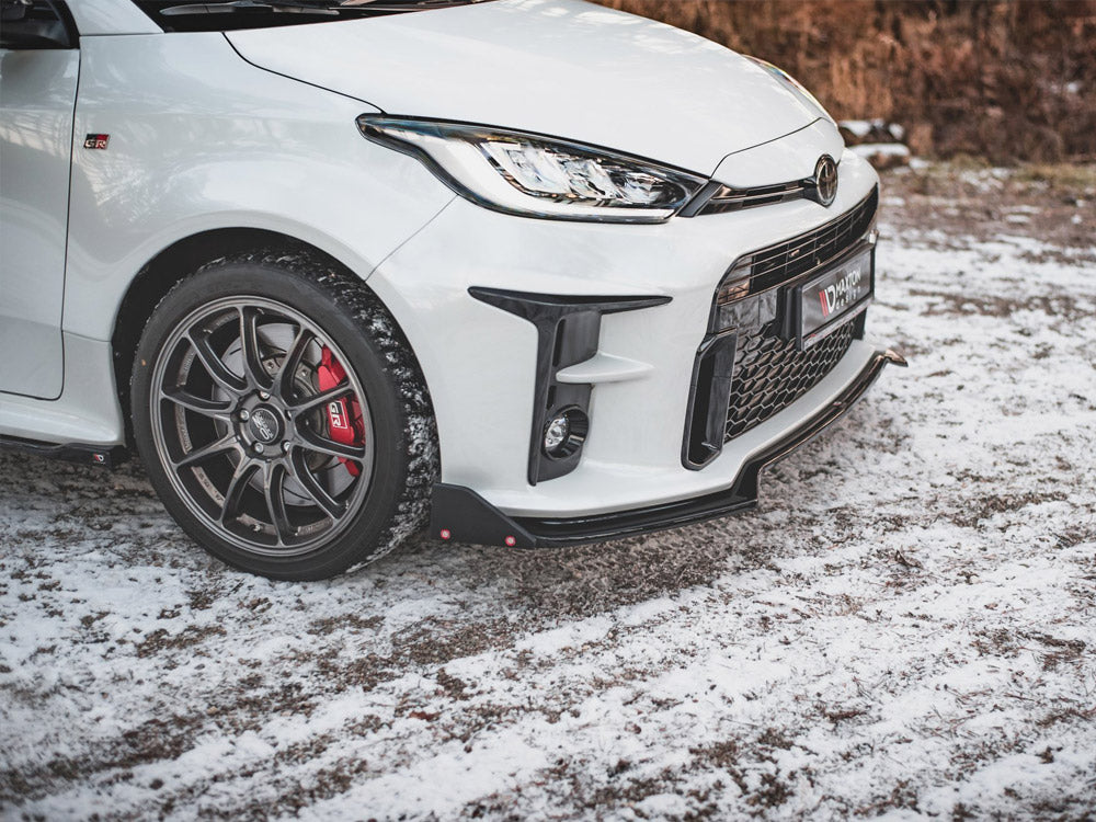 Maxton Design Front Splitter V.3 + Flaps Toyota GR Yaris Mk4
