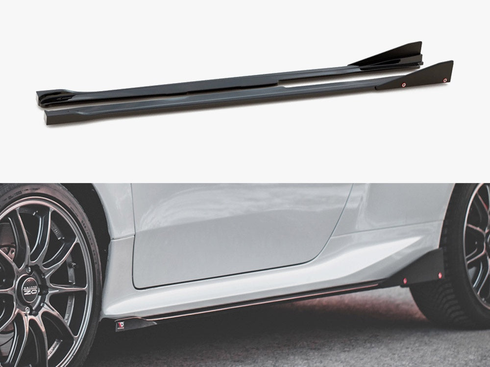 Maxton Design Side Skirts Diffusers V.2 + Flaps Toyota GR Yaris Mk4