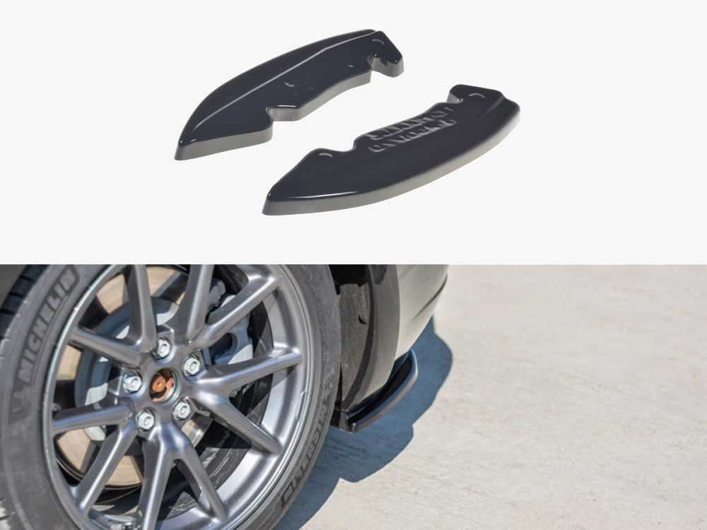 Maxton Design Rear Side Splitters Tesla Model 3 - Carbon Look