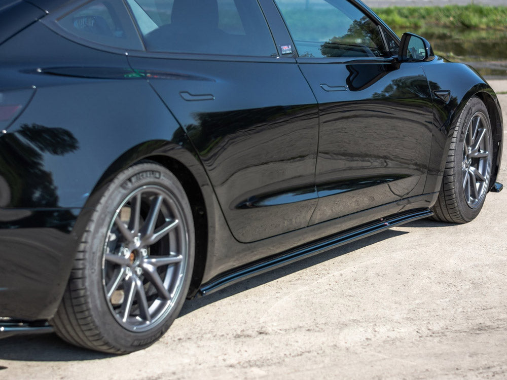 Maxton Design Side Skirts Diffusers Tesla Model 3 / Model 3 Performance Mk1 / Mk1 Facelift