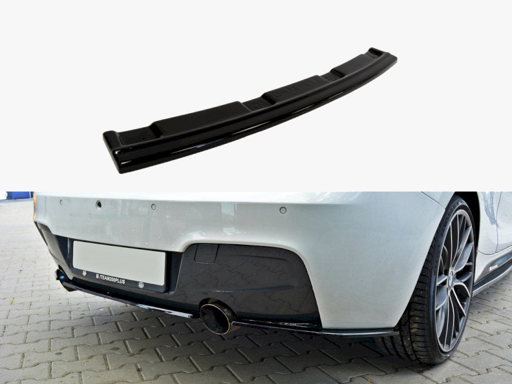Maxton Design Central Rear Splitter BMW 1 F20 / F21 - Carbon Look