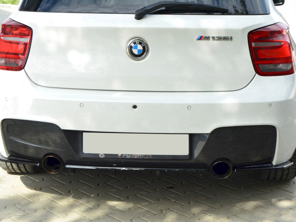 Maxton Design Central Rear Splitter (Vertical Bars) BMW 1 F20 / F21