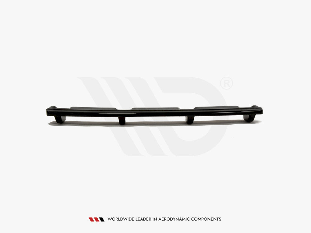 Maxton Design Central Rear Splitter (Vertical Bars) BMW 1 F20 / F21 - Carbon Look