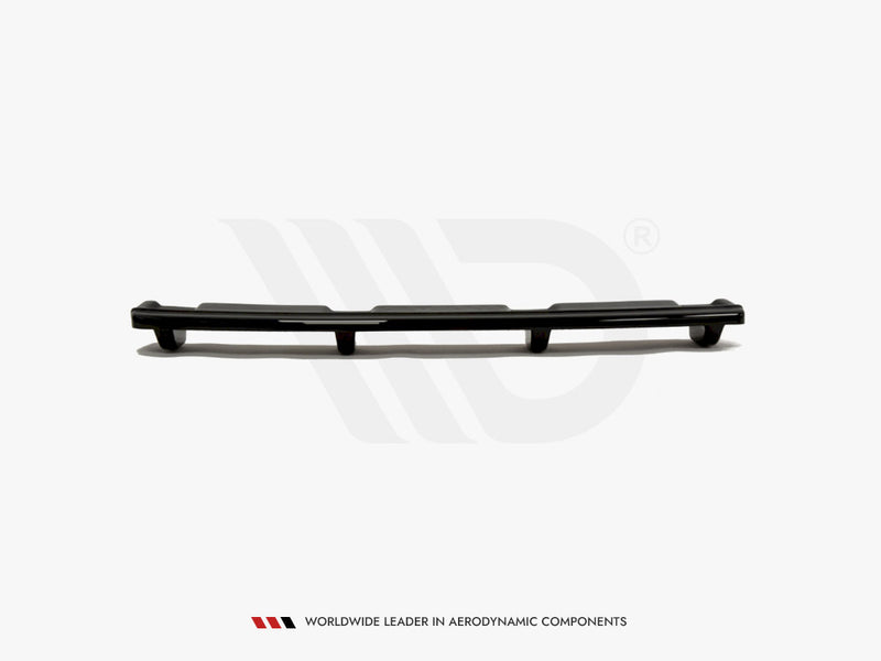 Maxton Design Central Rear Splitter (Vertical Bars) BMW 1 F20 / F21 - Textured
