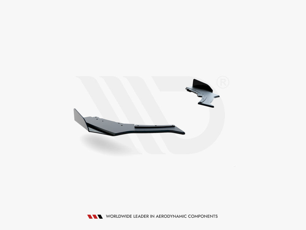 Maxton Design Street PRO Rear Side Splitters V.3 + Flaps BMW 1 F20 M140i