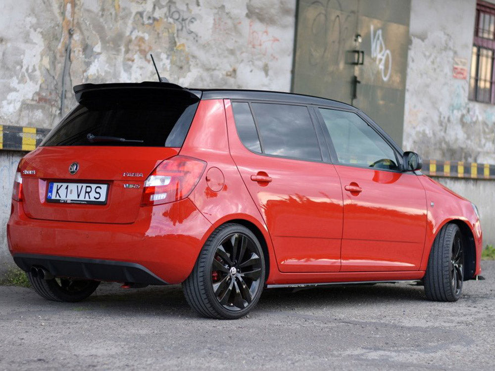 Maxton Design Side Skirts Diffusers Skoda Fabia MK2 RS (2010-2014) - Carbon Look