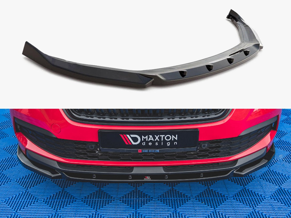 Maxton Design Front Splitter V1 Skoda Kamiq (2019-) - Carbon Look