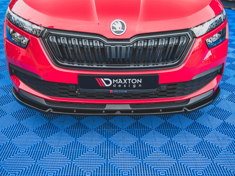 Maxton Design Front Splitter V2 Skoda Kamiq (2019-) - Carbon Look