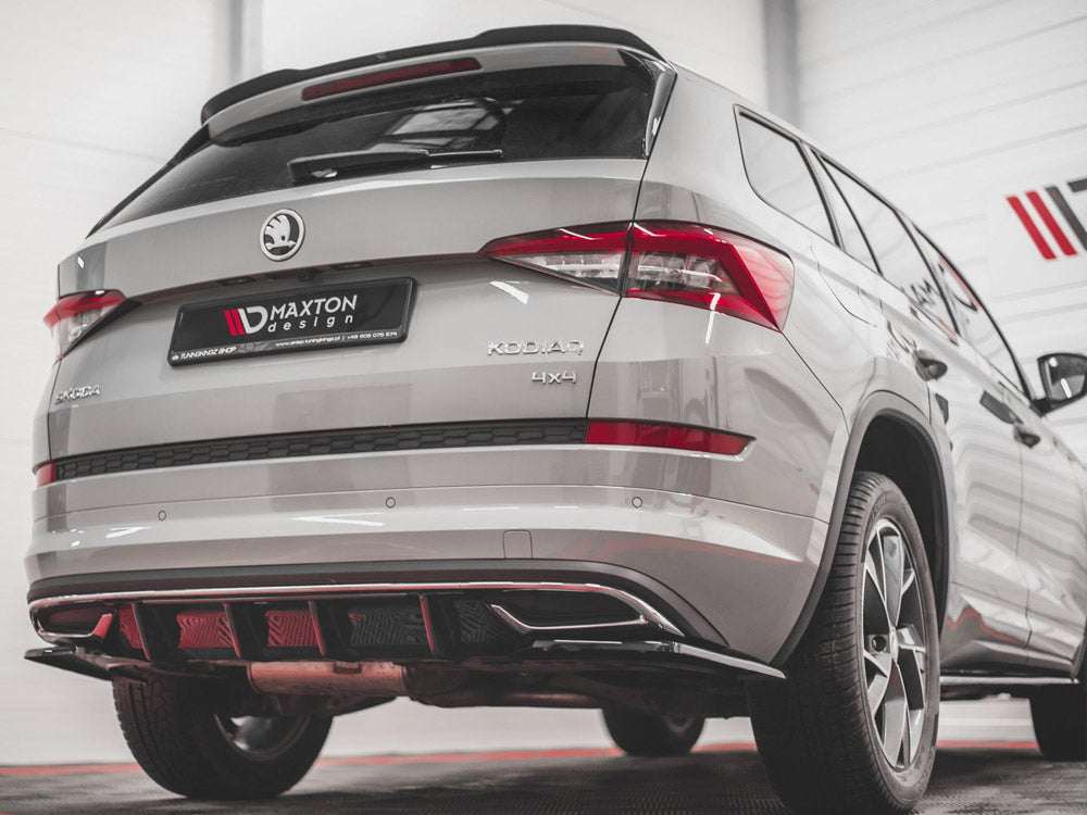Maxton Design Rear Valance Skoda Kodiaq Mk1 Sportline - Carbon Look