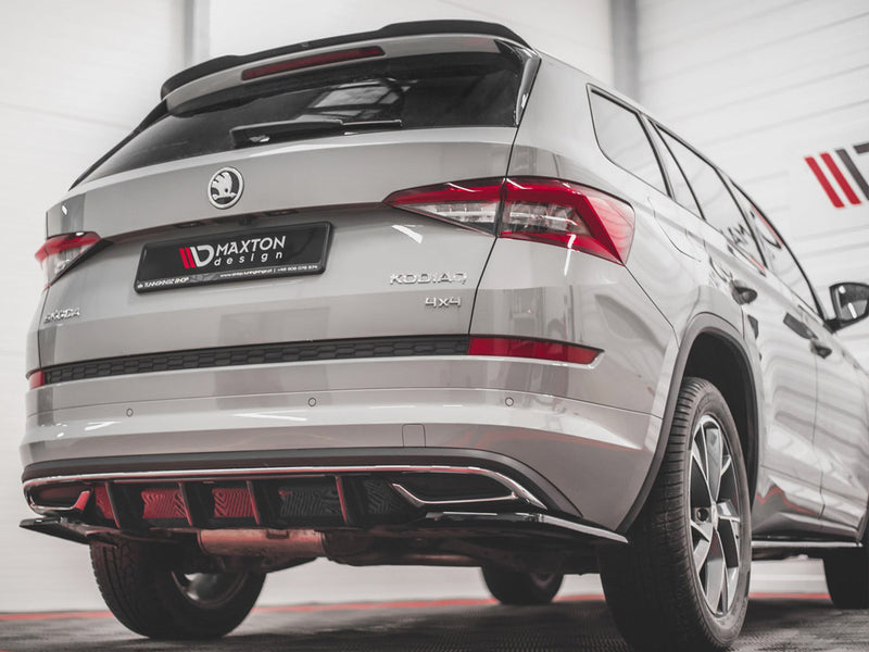 Maxton Design Rear Valance Skoda Kodiaq Mk1 Sportline - Carbon Look
