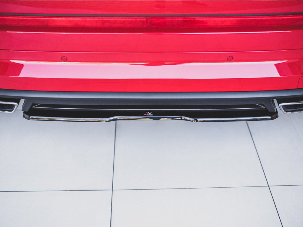 Maxton Design Central Rear Splitter Skoda Kodiaq RS - Carbon Look