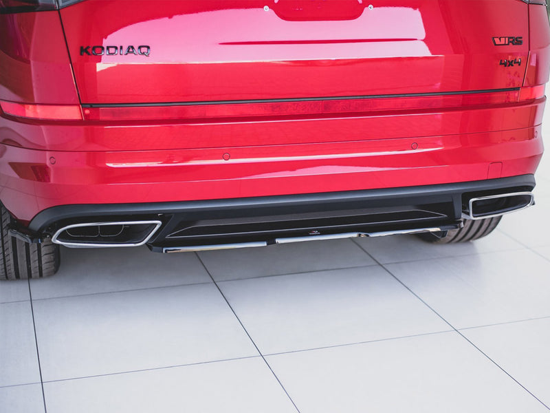 Maxton Design Central Rear Splitter Skoda Kodiaq RS - Carbon Look