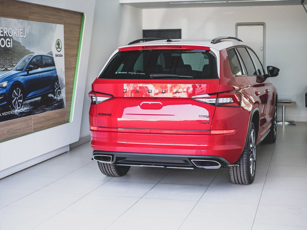 Maxton Design Central Rear Splitter Skoda Kodiaq RS - Textured