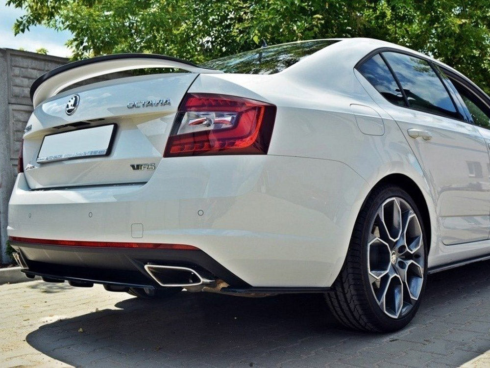 Maxton Design Central Rear Splitter Skoda Octavia VRS MK3/ MK3.5 Hatchback/ Estate