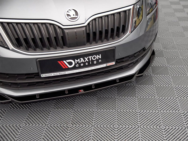 Maxton Design Front Splitter V.2 Skoda Octavia MK3 Facelift (2016-2020)